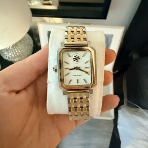 Tory Burch Robinson Gold and Silver Mesh Watch